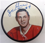 Jean Beliveau Autographed Hand Painted Puck