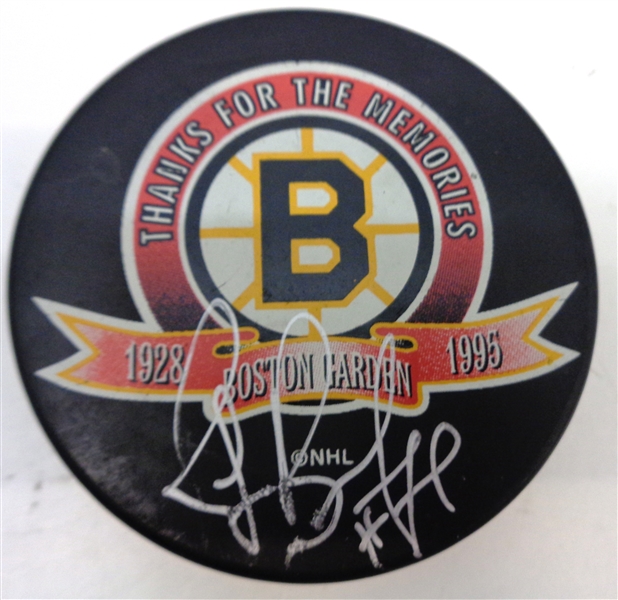 Ray Bourque Autographed Bruins Puck