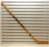 Production Line Autographed Northland Stick (Howe-Abel-Lindsay)