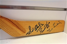 Production Line Autographed Northland Stick (Howe-Abel-Lindsay)