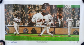 Barry Bonds Autographed 18x35 Lithograph