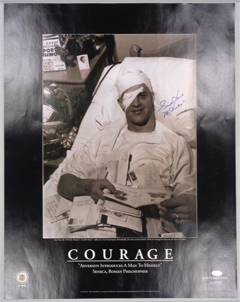 Gordie Howe Autographed 22x28 Poster