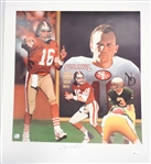 Joe Montana Autographed 19x21 Litho