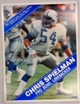 Chris Spielman Autographed 19x25 Poster