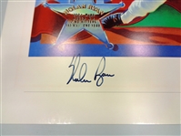 Nolan Ryan Autographed 18x24 Ron Lewis Litho
