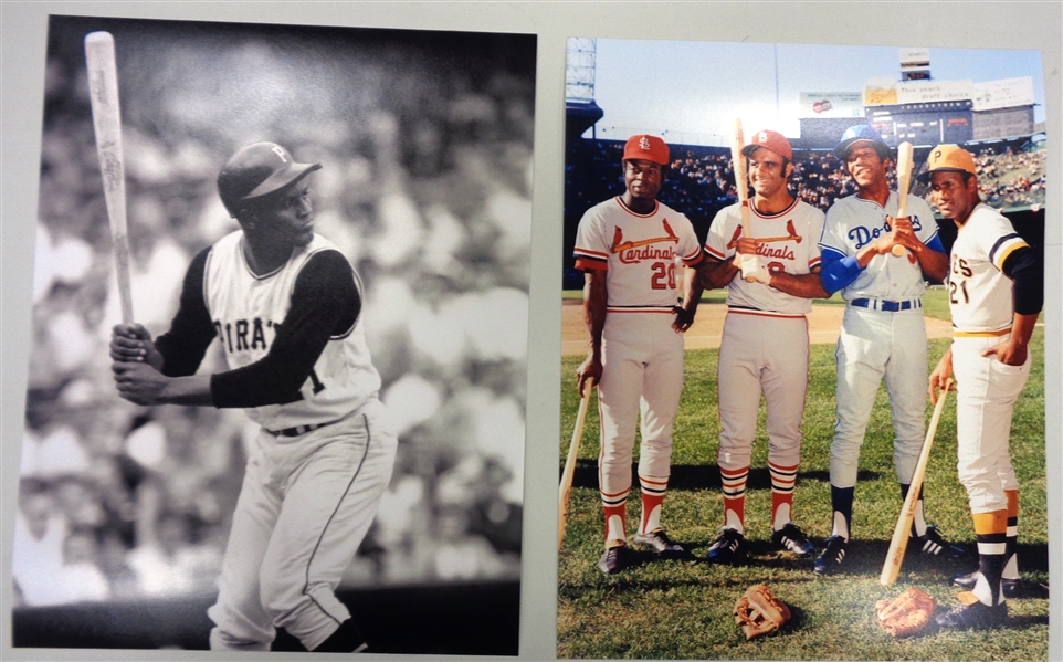 (2) 11x14 Photos of Roberto Clemente