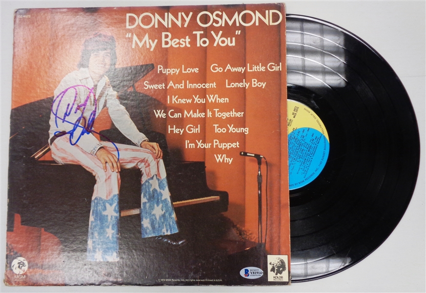 Donny Osmond Autographed LP