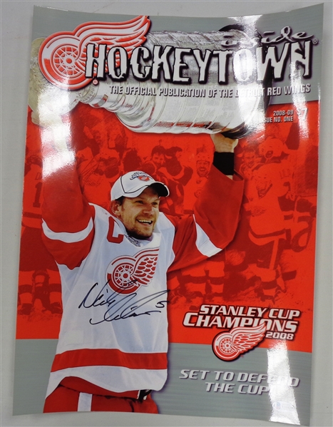 Nick Lidstrom Autographed 13x18 Ad