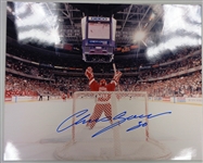 Chris Osgood Autographed 16x20 Photo - Celebrating