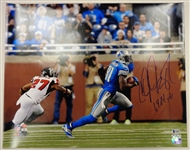 Calvin Johnson Autographed 16x20 Photo w 1964 Yds
