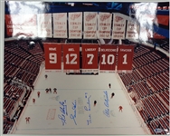 Abel/Howe/Lindsay/Delvecchio 16x20 Signed