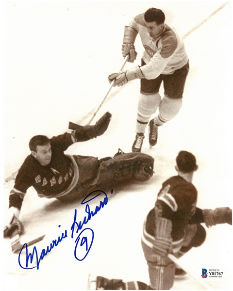 Maurice Richard Autographed 8x10 Photo