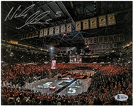 Nick Lidstrom Autographed 8x10 Photo - Retirement Ceremony