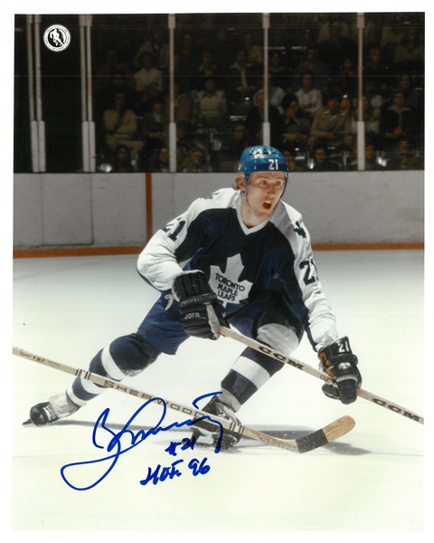 Borje Salming Autographed 8x10 Photo w HOF