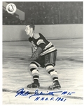 Milt Schmidt Autographed 8x10 Photo w/ HOF
