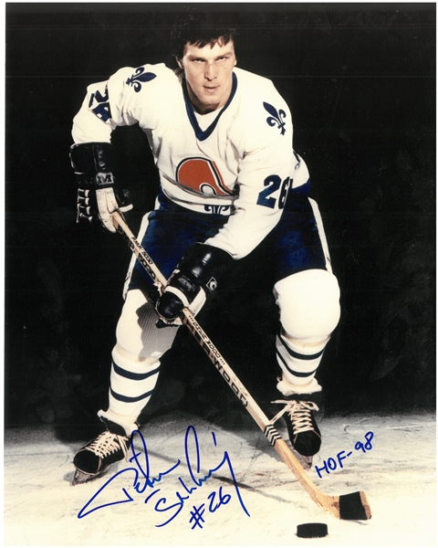Peter Stastny Autographed 8x10 Photo w HOF