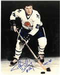 Peter Stastny Autographed 8x10 Photo w HOF