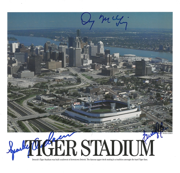 McLain, Sparky, Buddy Bell Signed 10x12 Photo