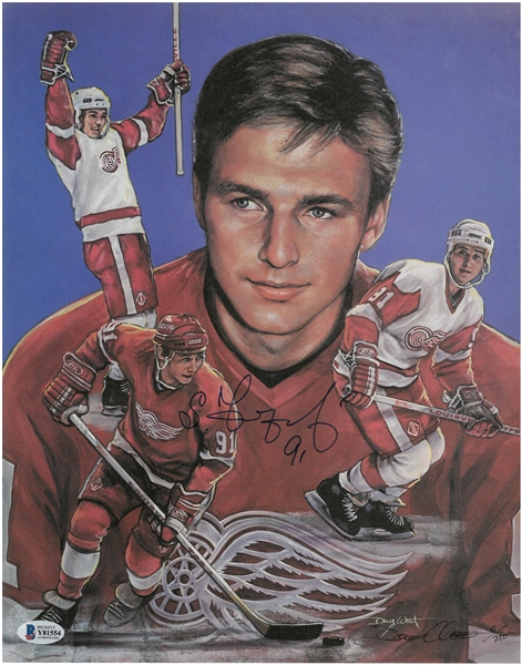 Sergei Fedorov Autographed 11x14 Litho