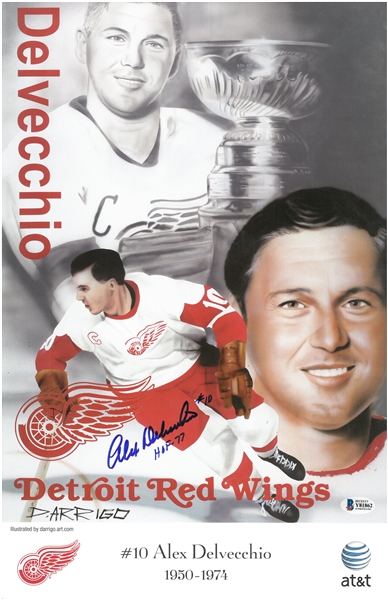 Alex Delveccchio Autographed 11x17 SGA