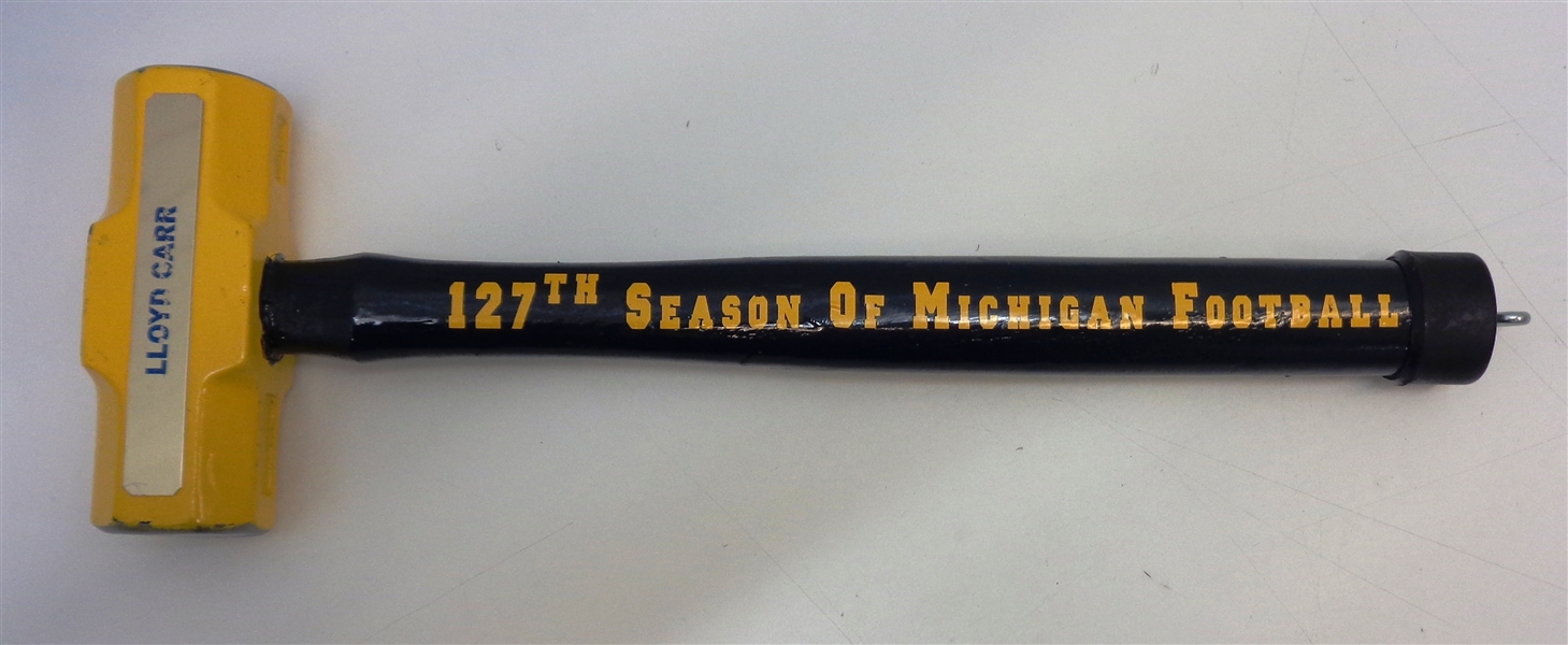 2006 Michigan Football Coach Lloyd Carrs Personal 5# Sledge Hammer (Carr Collection)