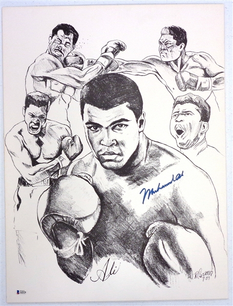 Lot Detail - Muhammad Ali Autographed 18x24 Lithograph