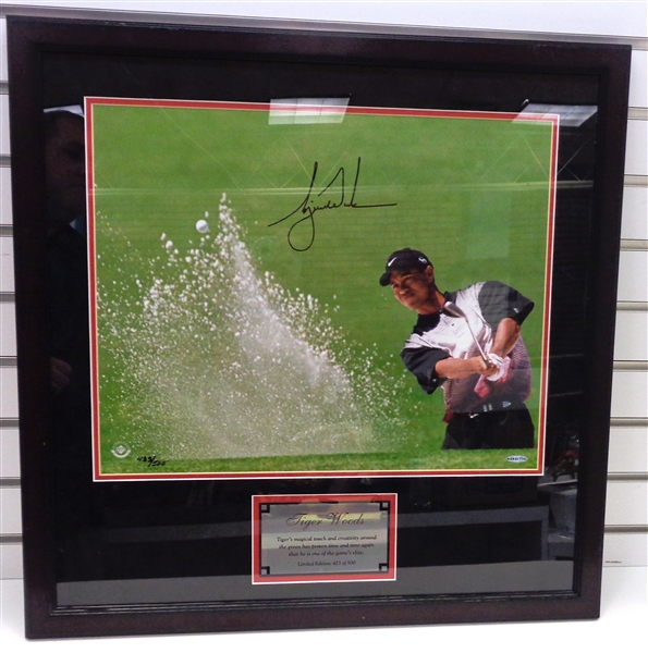 Tiger Woods Autographed Framed 16x20 Photo