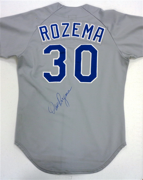 Dave Rozema Game Used Autographed 1985 Texas Rangers Jersey