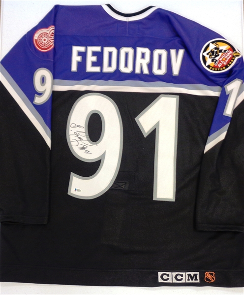 Sergei Fedorov Autographed 1996 All Star Authentic Jersey