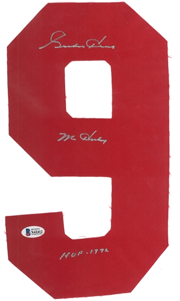 Gordie Howe Autographed Red Jersey Number