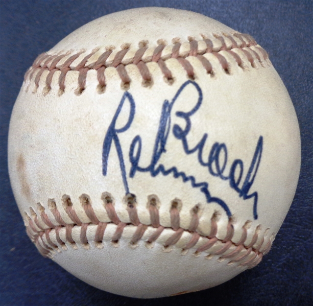 Brooks Robinson & Ellie Hendricks Autographed Baseball