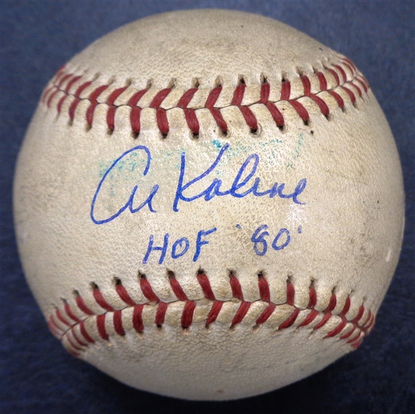 Al Kaline Autographed Cronin Baseball w/ HOF