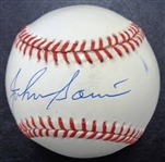 Johnny Sain Autographed Baseball
