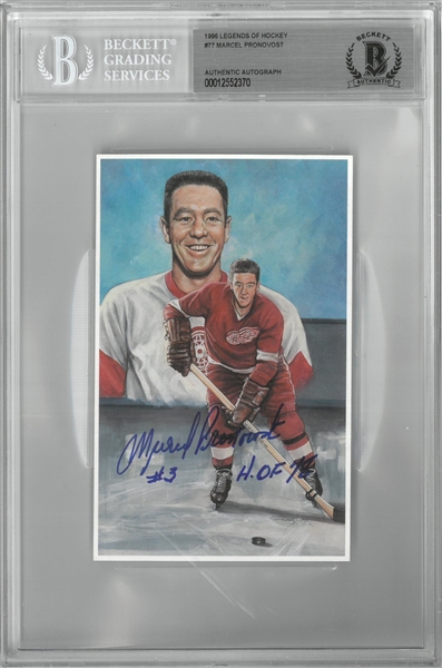Marcel Pronovost Autographed Legends of Hockey Card