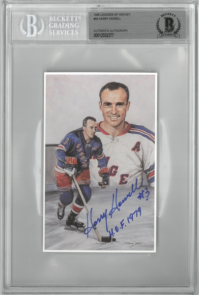 Harry Howell Autographed Legends of Hockey Card