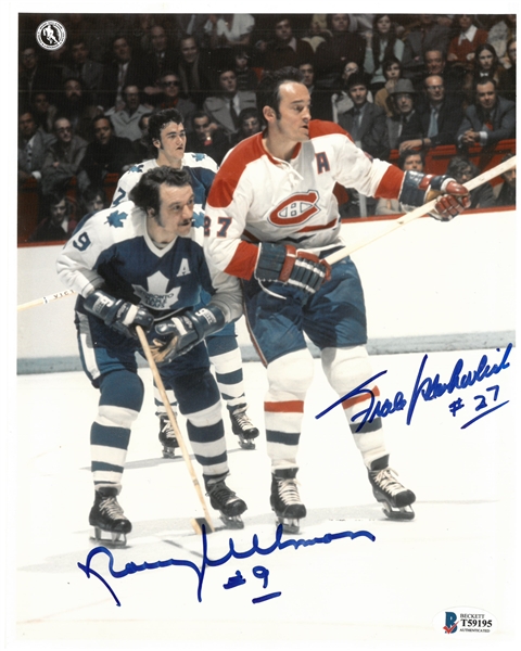 Norm Ullman & Frank Mahovlich Autographed 8x10 Photo