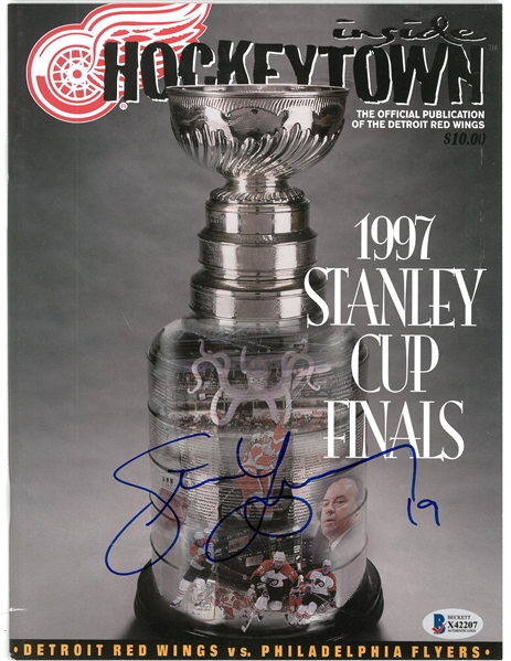 Steve Yzerman Autographed 1997 Stanley Cup Program