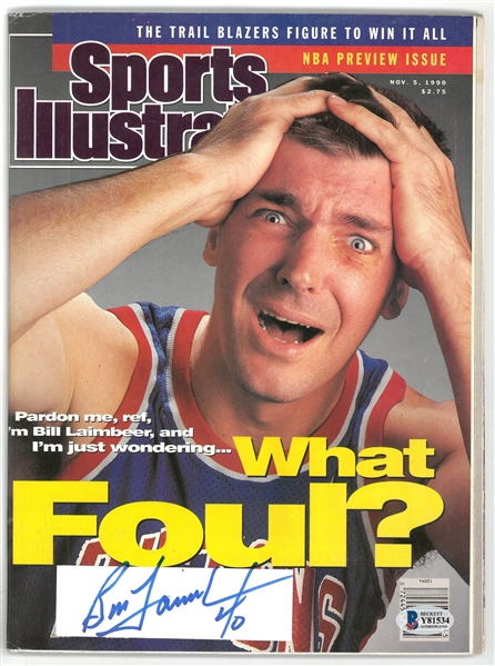 Bill Laimbeer Autographed Sports Illustrated