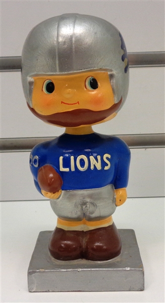 Detroit Lions Vintage Bobblehead (Silver Base)