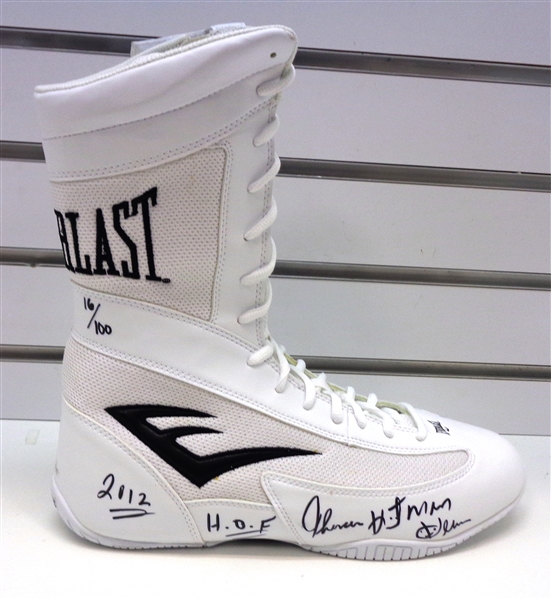 Tommy "Hitman" Hearns Autographed Boxing Shoe