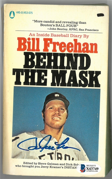 Bill Freehan Autographed "Behind the Mask" Book