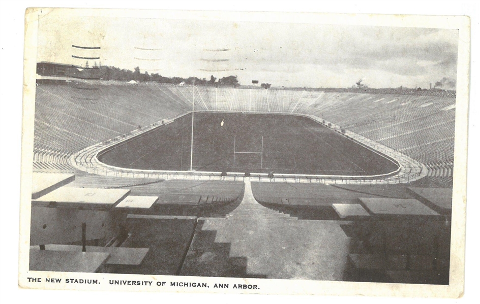 1934 Michigan Stadium Postcard