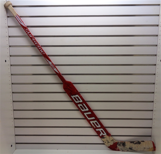 Chris Osgood Game Used Autographed Stick