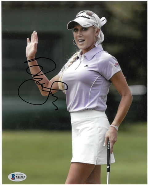 Natalie Gulbis Autographed 8x10 Photo (Vertical)