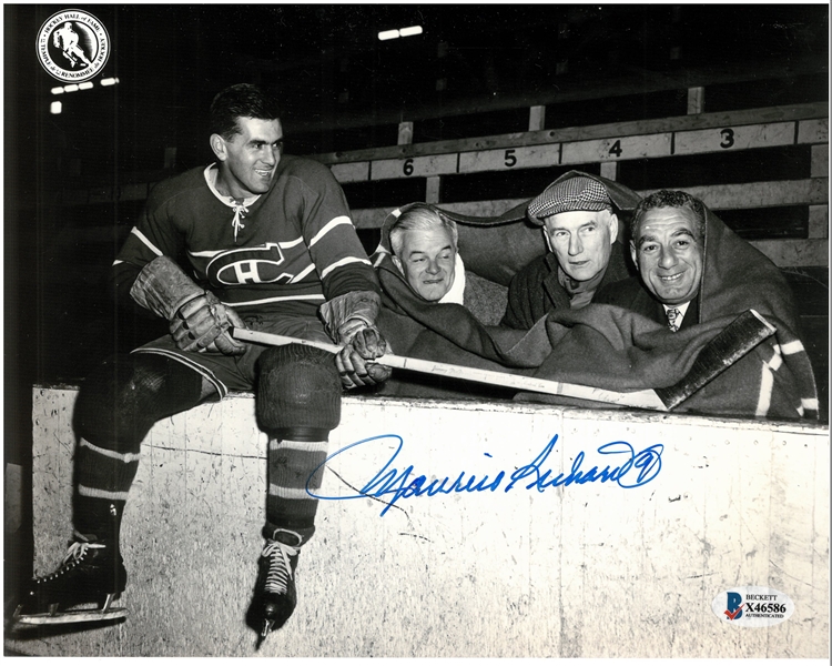 Maurice Richard Autographed 8x10 Photo