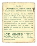 1933/34 Larry Aurie Rookie Card (#6 Retired by Red Wings)