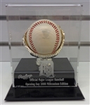Comerica Park Inaugural Game Baseball 2000 Detroit Tigers w/ Case