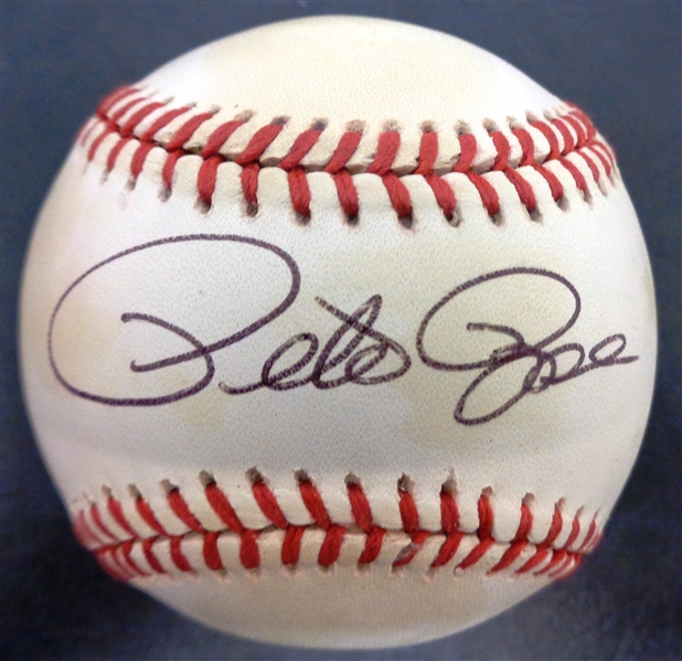 Pete Rose Autographed Baseball