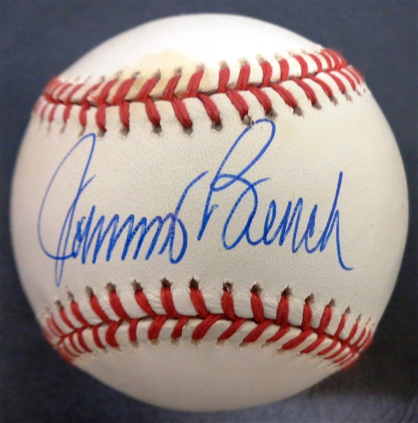 Johnny Bench Autographed Baseball