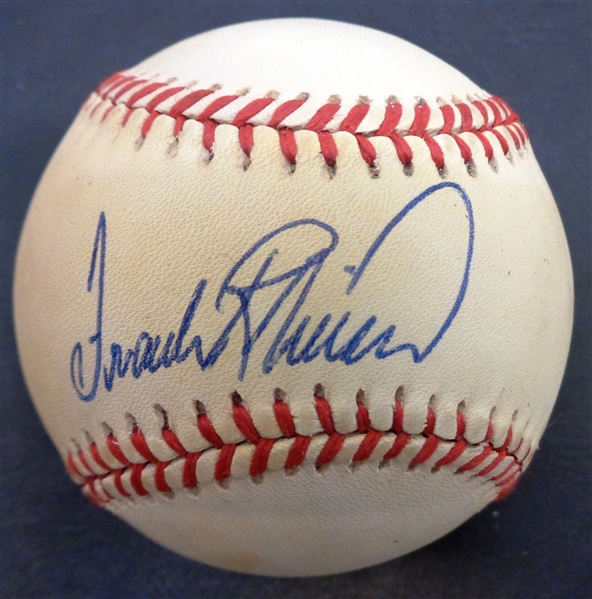 Frank Robinson Autographed Baseball